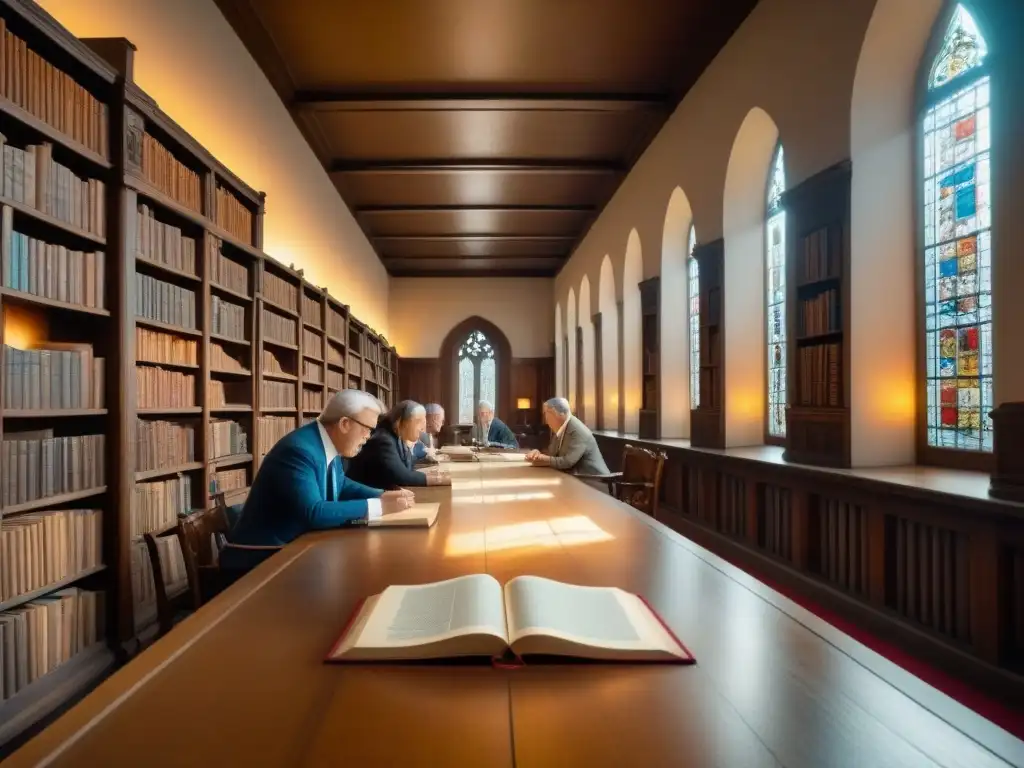 Descubre una antigua biblioteca donde se intercambian historias familiares, reflejando cómo los apellidos con T moldearon raíces históricas