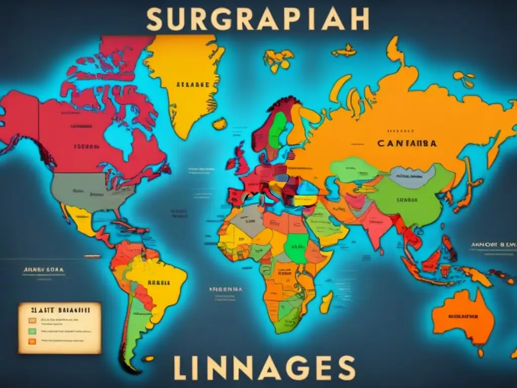 Un antiguo mapa detallado muestra la distribución geográfica del apellido Slate en diferentes regiones a lo largo de la historia