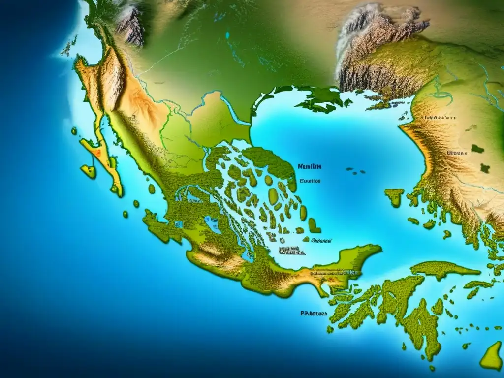 Un antiguo mapa detallado del País Vasco mostrando rutas de migración a América, con ilustraciones de barcos y árboles genealógicos entrelazados, resaltando la diáspora y conexiones entre familias vascas en América