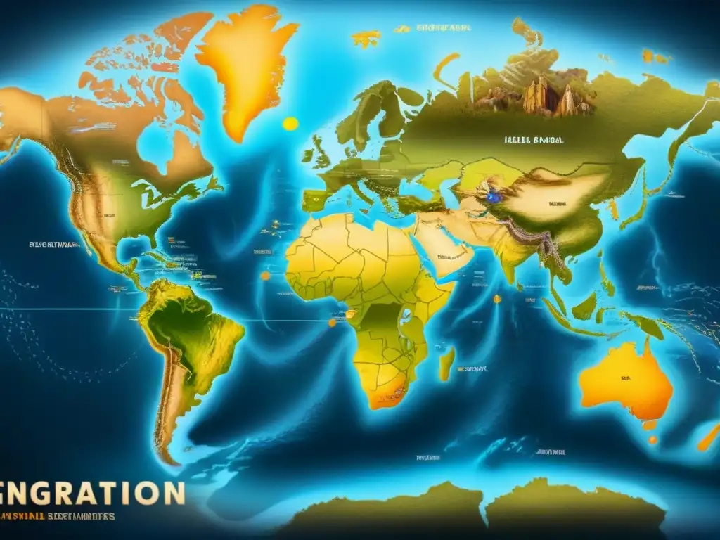 Un antiguo mapa detalla rutas de migración de apellidos comunes y ADN, resaltando orígenes misteriosos