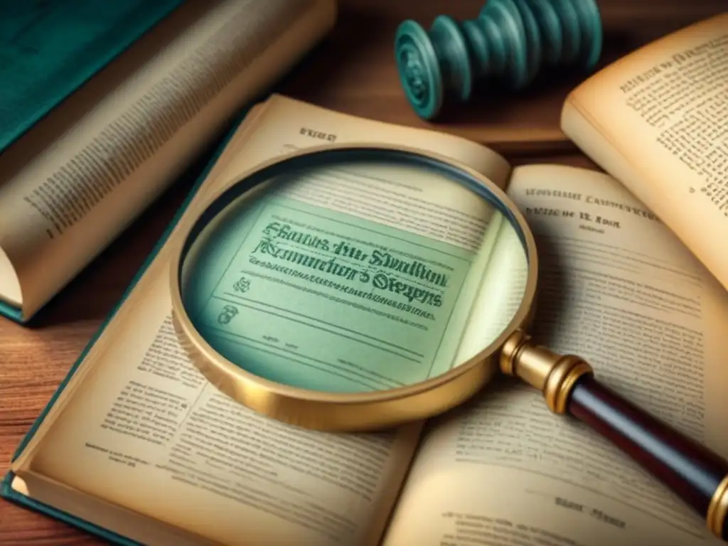 Exploración genética de apellidos: lupa sobre ADN y árboles genealógicos en estudio iluminado