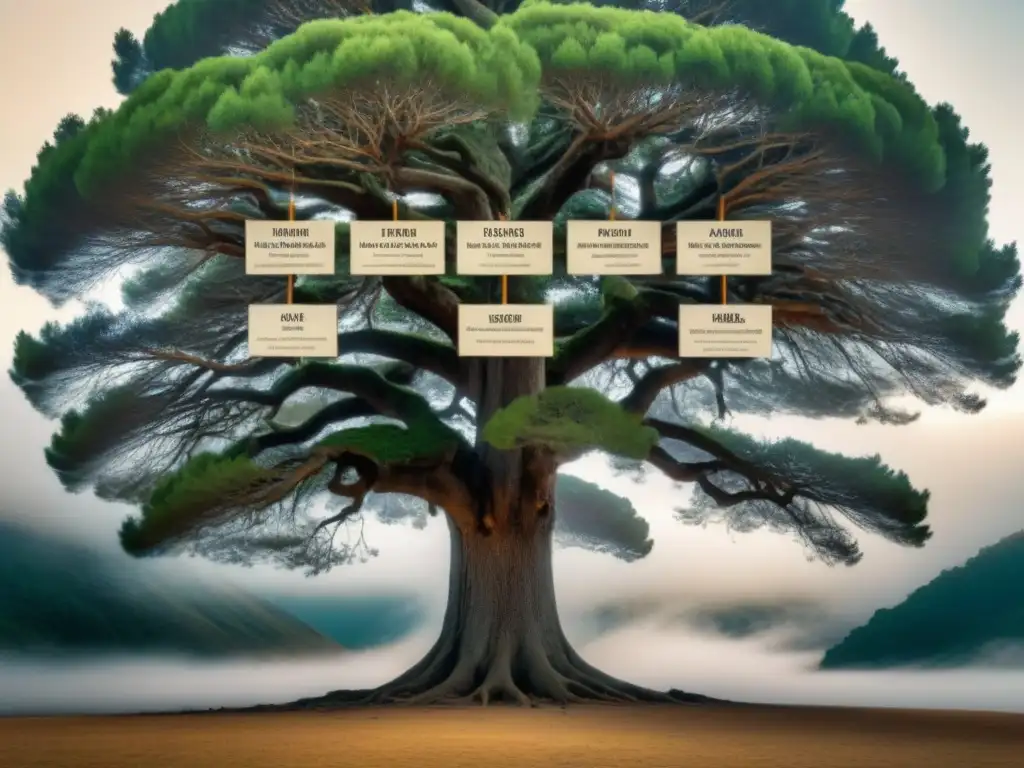 Un árbol genealógico detallado muestra la evolución del apellido Fragoso a lo largo de las generaciones, reflejando historia y legado