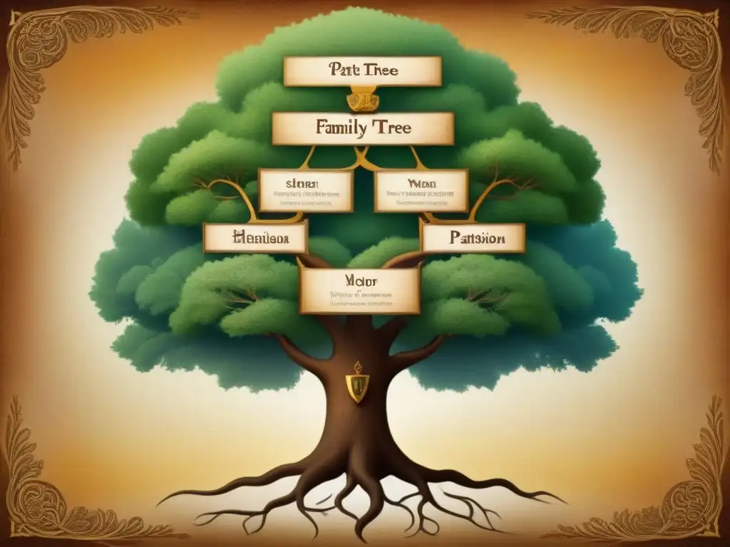 Un árbol genealógico detallado de la familia Patiño, desde un ancestro distinguido hasta una diversa descendencia moderna