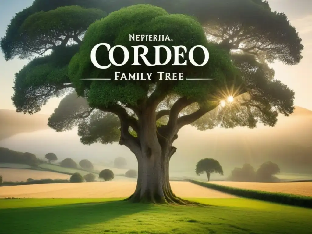 Árbol genealógico detallado de la familia Cordero en España histórica