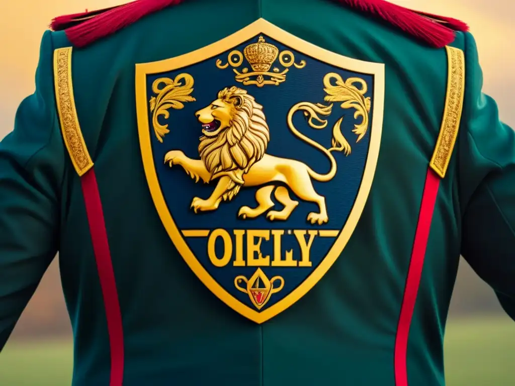 Ilustración vintage detallada de los escudos familiares de los apellidos O'Reilly y Ochoa