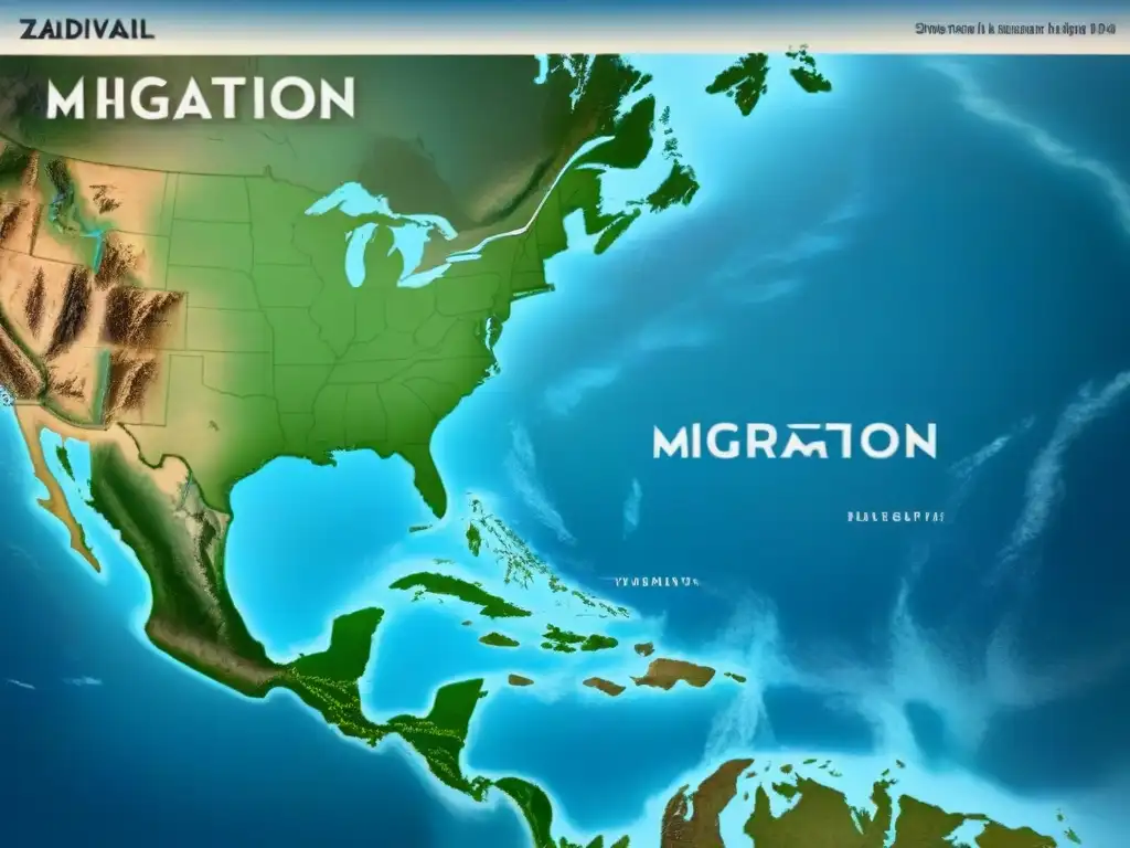 Detalle de un antiguo mapa mostrando la migración histórica y impacto del apellido Zaldivar