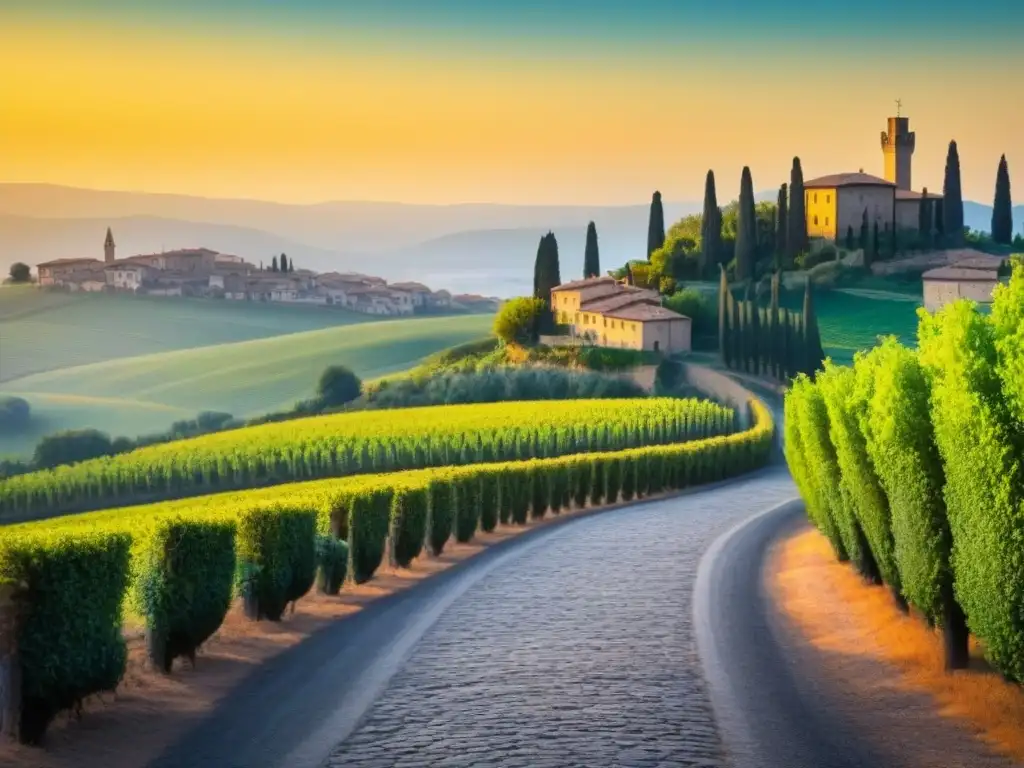 Encantador pueblo de Vinci en Toscana, Italia, con calles empedradas y arquitectura antigua