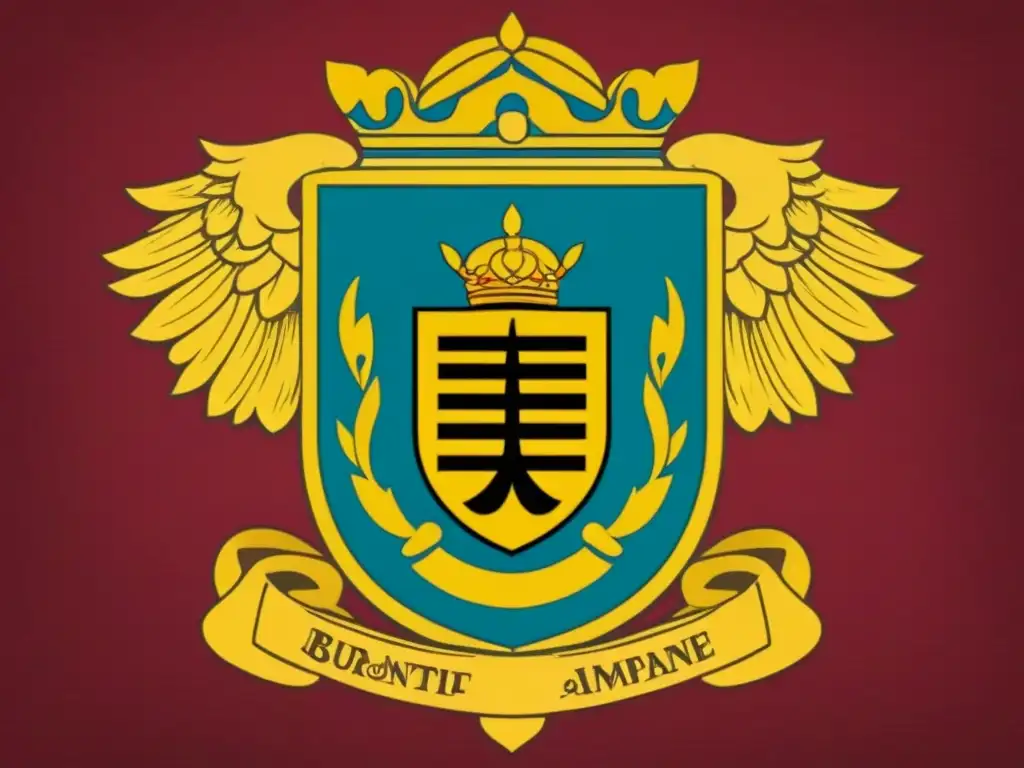 Escudo de armas majestuoso con elementos emblemáticos de origen apellidos butaneses raros