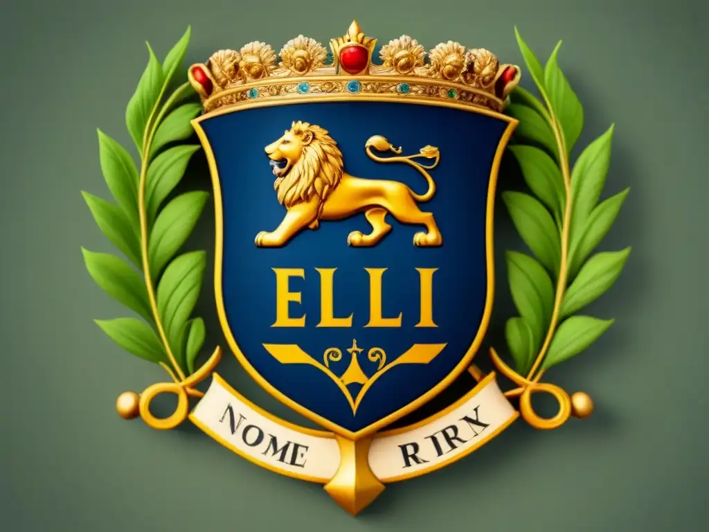 Escudo heráldico de la familia Elizalde: símbolos históricos detallados Escudo de la familia Elizalde con león, corona y motivos heráldicos que reflejan la rica historia del apellido Elizalde