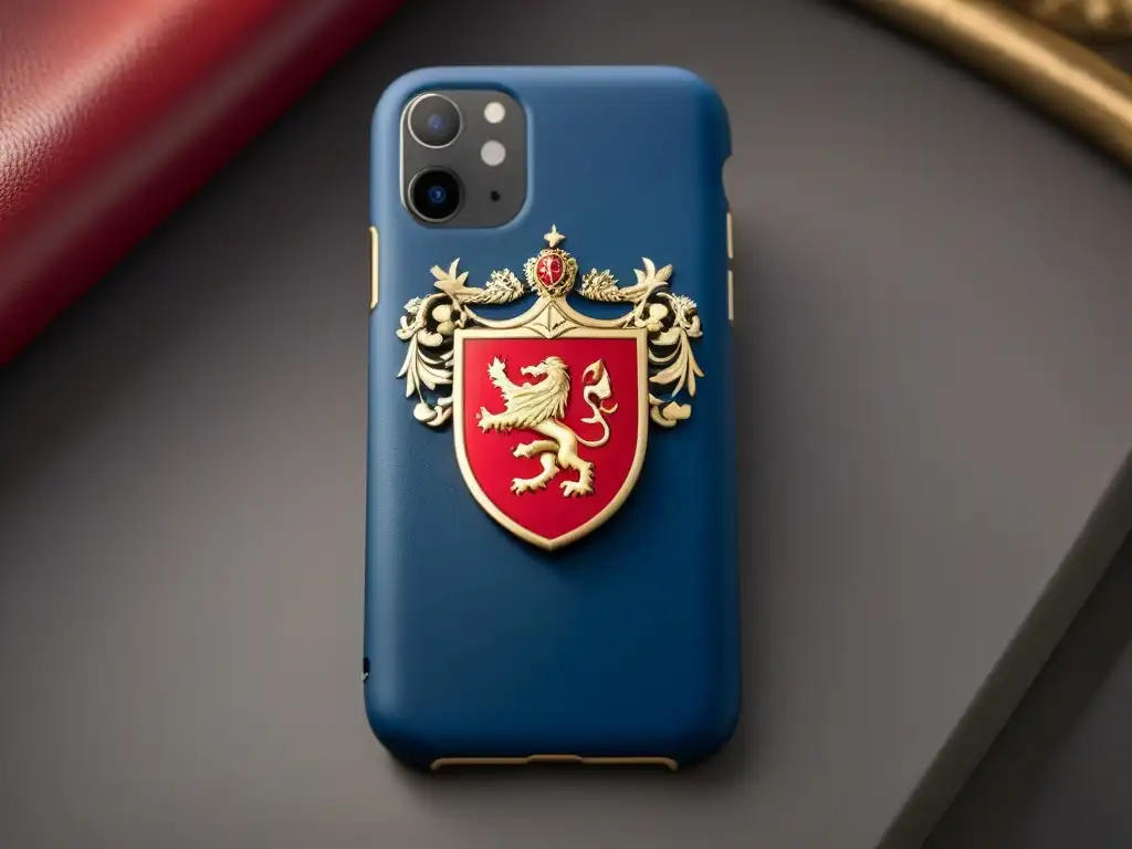 Estuche para smartphone con escudo heráldico en colores reales y diseño único