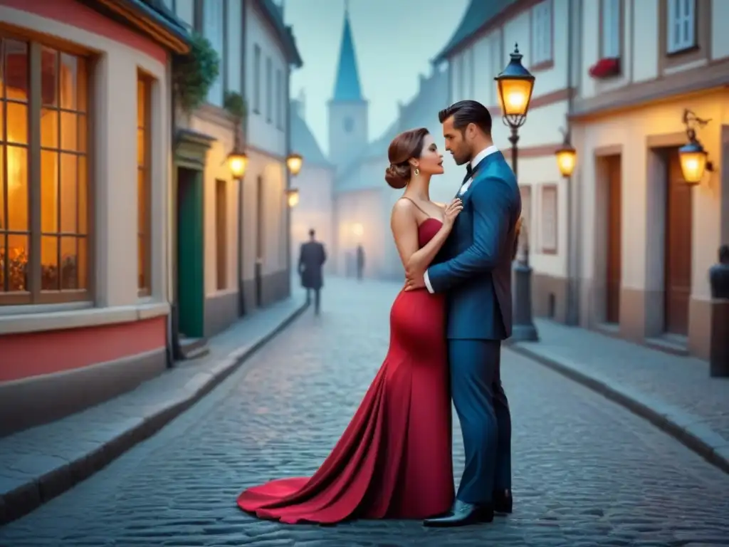 Una historia de amor prohibido entre elegantes damas y apuestos caballeros en una plaza europea