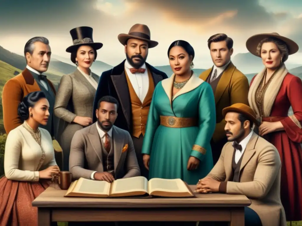 Genealogía multicultural: Surnames en América Una ilustración detallada de diversidad cultural y la evolución de apellidos en América