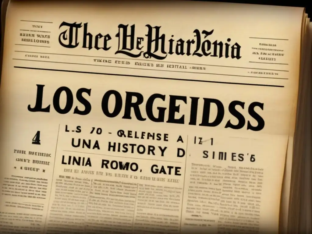 Imagen detallada de un recorte de periódico antiguo sobre los orígenes de los apellidos Jobs y Gates