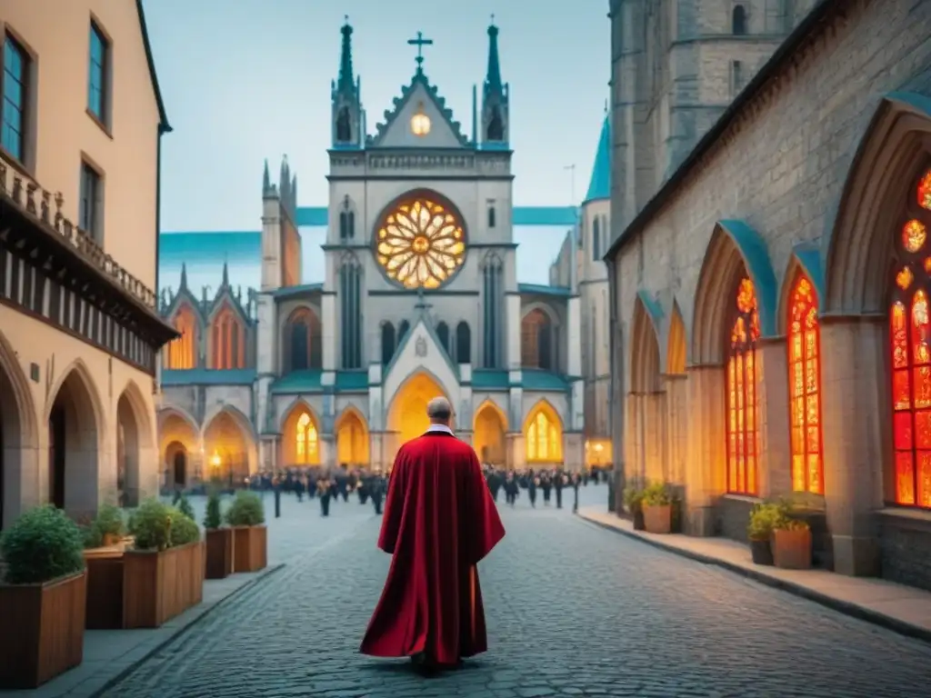 Imponente catedral gótica y clérigos con apellidos vinculados al clero historia