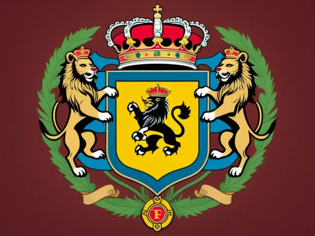 Impresionante escudo medieval español de la familia Santos