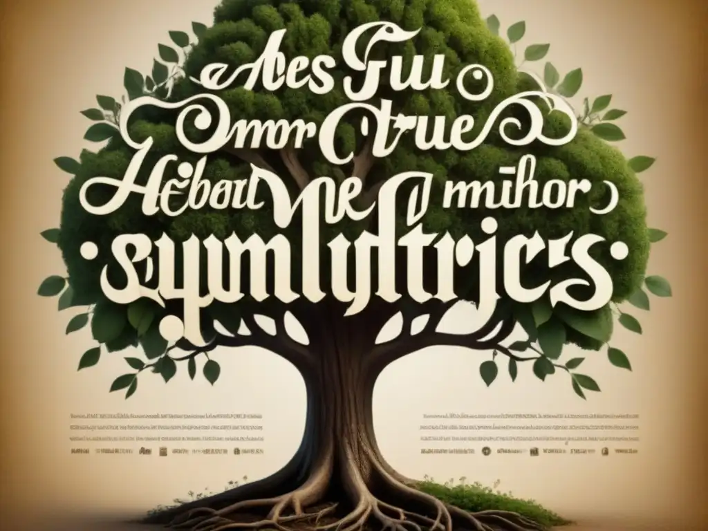 Intrincado árbol genealógico vintage del apellido Puig, evocando historia y origen familiar