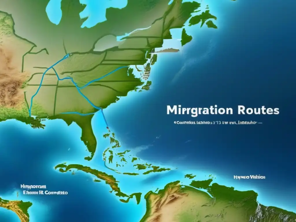 Mapa detallado de la migración histórica del apellido Wade, con fechas y hitos importantes