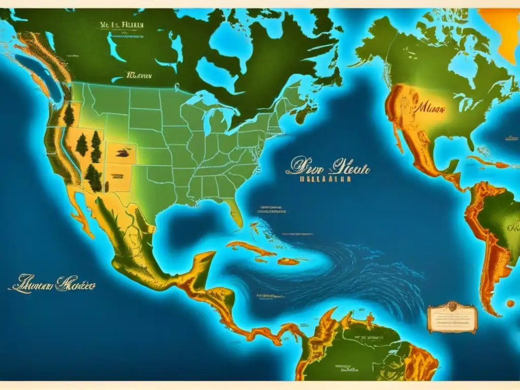 Mapa detallado de migración de apellidos belgas a América con ilustraciones de barcos, familias y evolución de apellidos