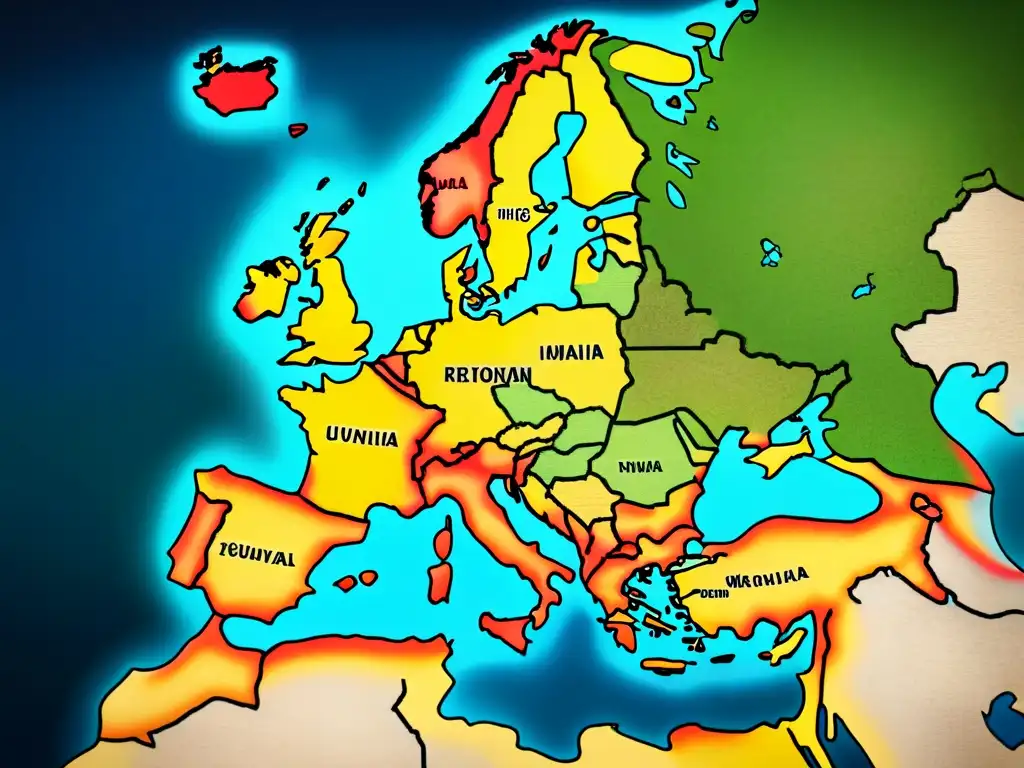 Mapa detallado de Europa del Este con origen de apellidos con O eslavo, destacando ciudades y puntos históricos