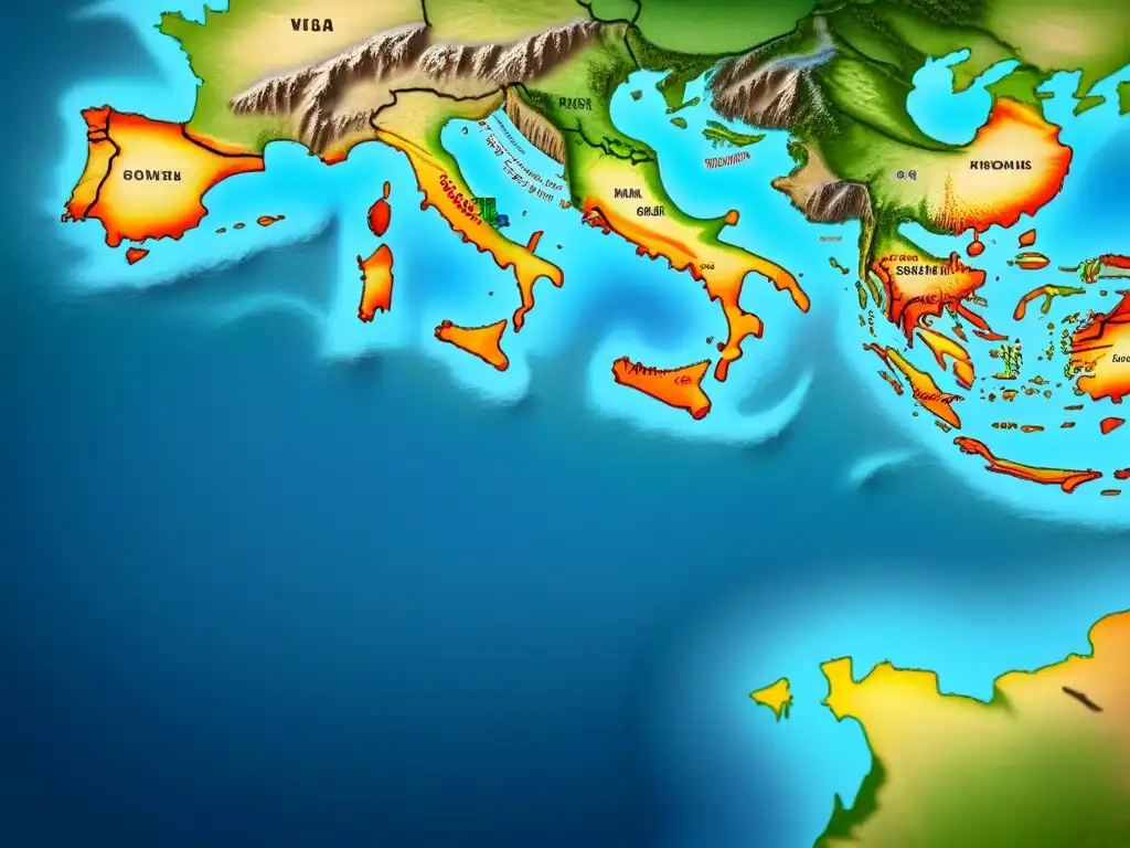 Mapa detallado de origen étnico de apellidos O con rutas migratorias y símbolos culturales