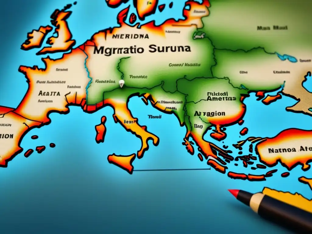 Mapa detallado en 8k mostrando la ruta migratoria del apellido Soriano desde Aragón a América