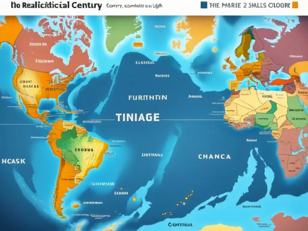 Mapa vintage detallado con cambios geopolíticos y transformación de apellidos en el siglo XX