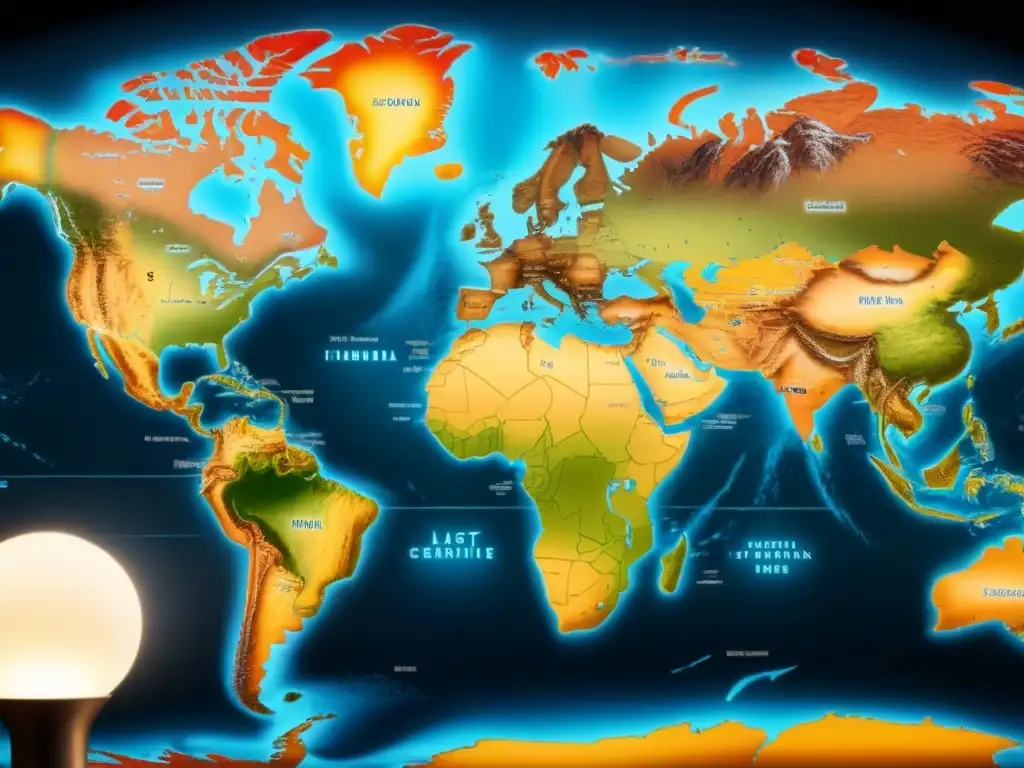 Mapa vintage detallado de la dispersión global de apellidos como Musk y Zuckerberg, con caligrafía, tech hubs y 'Historia y evolución de apellidos'