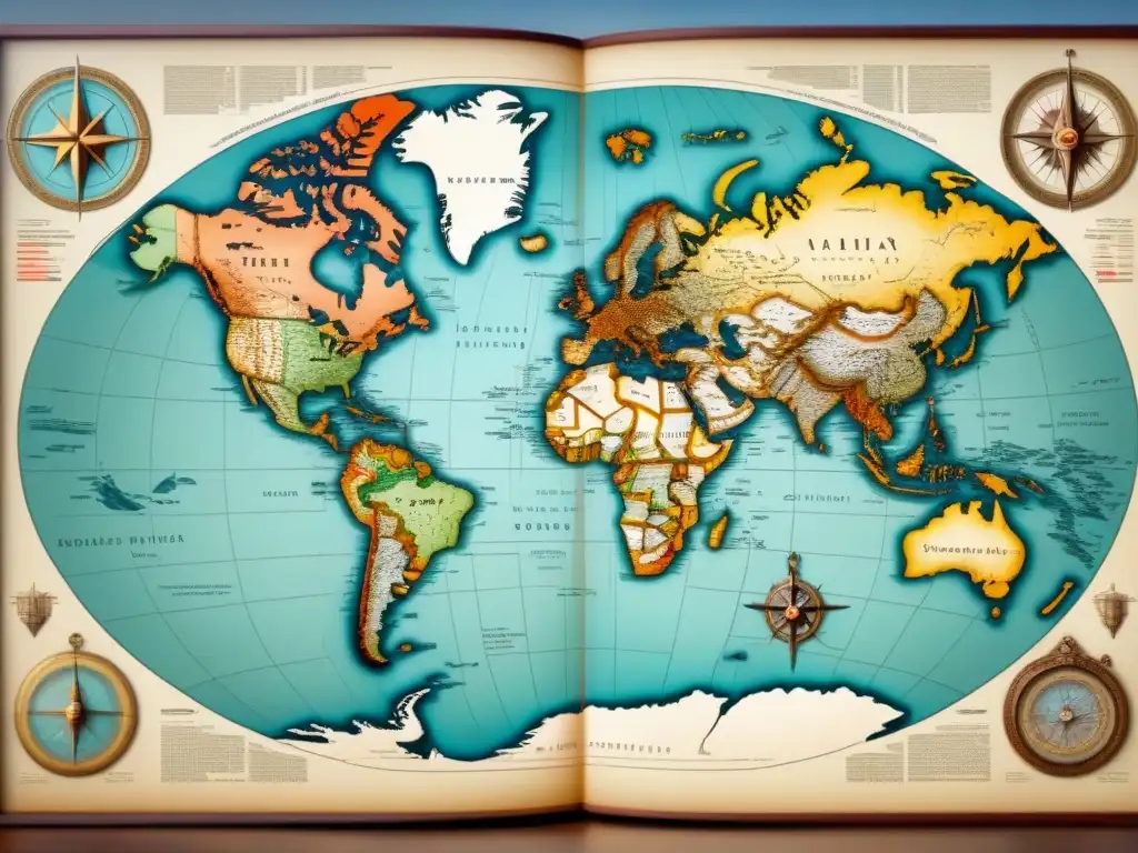 Mapa vintage detallado mostrando rutas migratorias históricas de personas con el apellido 'Felipe', evocando exploración y linaje