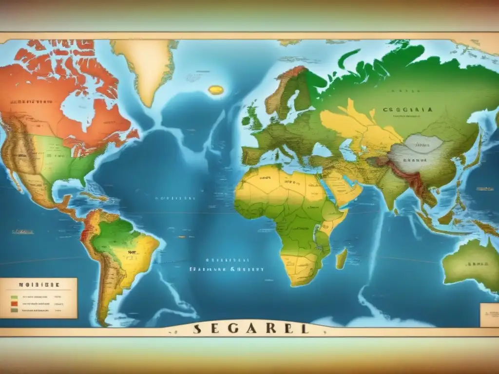 Un mapa vintage muestra patrones migratorios de apellidos en zonas coloniales del siglo XX, reflejando herencia y linaje