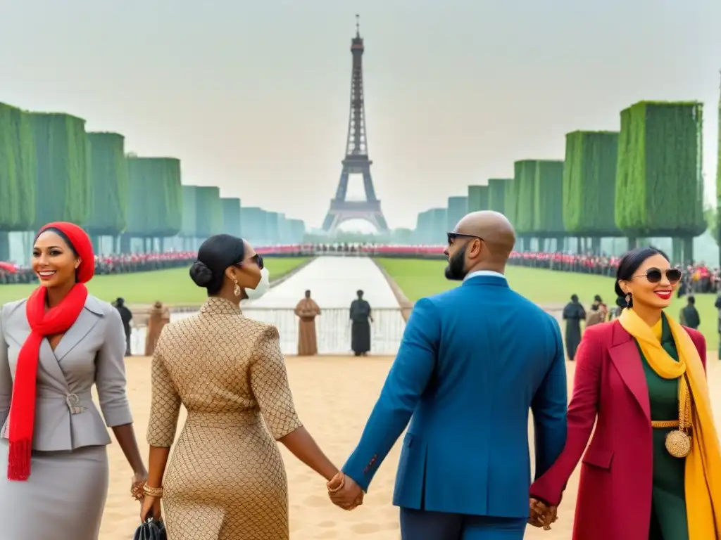 Unidos por la historia: diversidad cultural frente a monumentos icónicos, reflejando el impacto de eventos históricos en genealogía